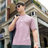 Men Round Neck Self Design Active Out Regular Fit T-Shirt with ELASTOPLUS