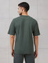 Men Round Neck Self Design Active Out Regular Fit T-Shirt with ELASTOPLUS
