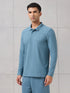 Men Solid Active Out Polo Neck T-shirt with COTFLEX