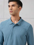Men Solid Active Out Polo Neck T-shirt with COTFLEX