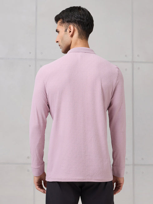 Men Solid Active Out Polo Neck T-shirt with COTFLEX