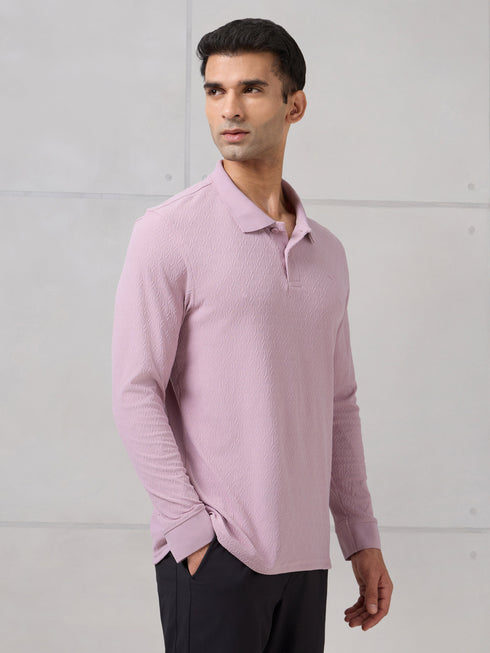 Men Solid Active Out Polo Neck T-shirt with COTFLEX