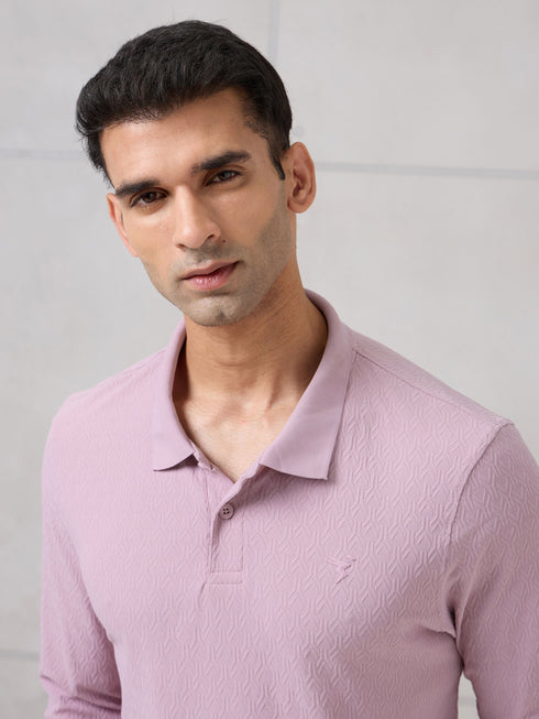 Men Solid Active Out Polo Neck T-shirt with COTFLEX