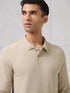 Men Solid Active Out Polo Neck T-shirt with COTFLEX