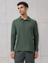 Men Solid Active Out Polo Neck T-shirt with COTFLEX