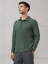 Men Solid Active Out Polo Neck T-shirt with COTFLEX