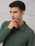 Men Solid Active Out Polo Neck T-shirt with COTFLEX