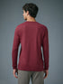 Men Self Design Slim Fit Henley Neck Sports T-Shirt with TECHNOCOOL+