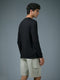 Men Self Design Slim Fit Henley Neck Sports T-Shirt with TECHNOCOOL+
