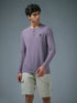 Men Self Design Slim Fit Henley Neck Sports T-Shirt with TECHNOCOOL+