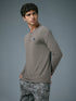 Men Self Design Slim Fit Henley Neck Sports T-Shirt with TECHNOCOOL+