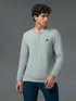 Men Self Design Slim Fit Henley Neck Sports T-Shirt with TECHNOCOOL+