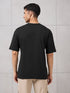 Men Round Neck Typography Printed Active Out Slim Fit T-Shirt with ELASTOPLUS