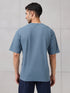 Men Round Neck Typography Printed Active Out Slim Fit T-Shirt with ELASTOPLUS