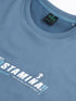 Men Round Neck Typography Printed Active Out Slim Fit T-Shirt with ELASTOPLUS