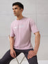 Men Round Neck Typography Printed Active Out Slim Fit T-Shirt with ELASTOPLUS