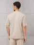 Men Round Neck Typography Printed Active Out Slim Fit T-Shirt with ELASTOPLUS