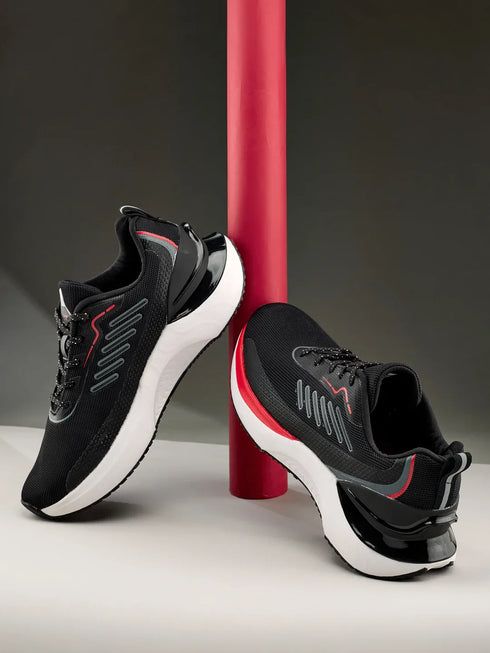 PEARSON Black Men's Running Shoes