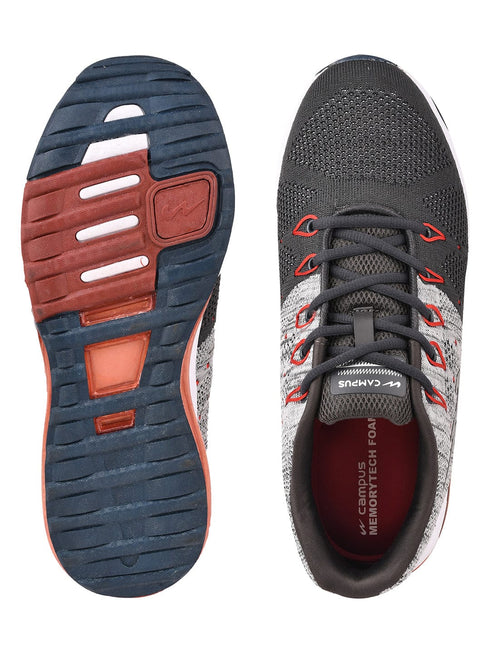 PERIS Grey Men's Running Shoes