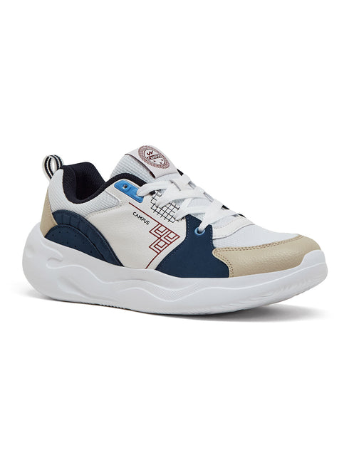 PLATO White Men's Sneakers