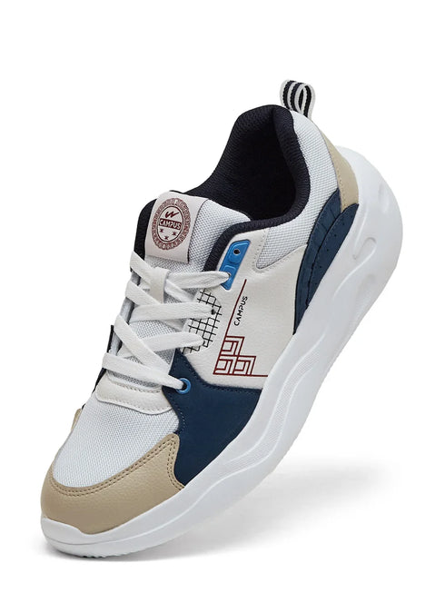PLATO White Men's Sneakers