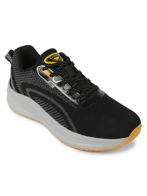 PLUSH Black Men's Running Shoes