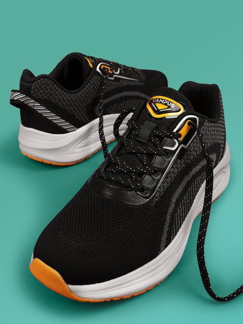 PLUSH Black Men's Running Shoes