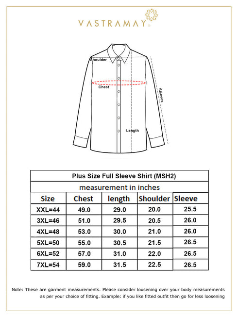 Men's Plus Size Golden Silk Blend Ethnic Shirt