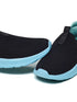 PLUZZ Black Women's Walking Shoes