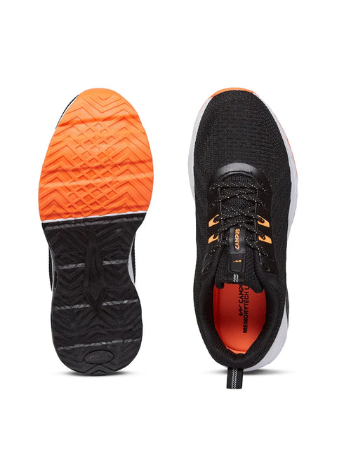 PORTAL Black Men's Running Shoes