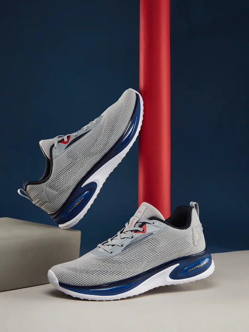 PREXTON Grey Men's Running Shoes