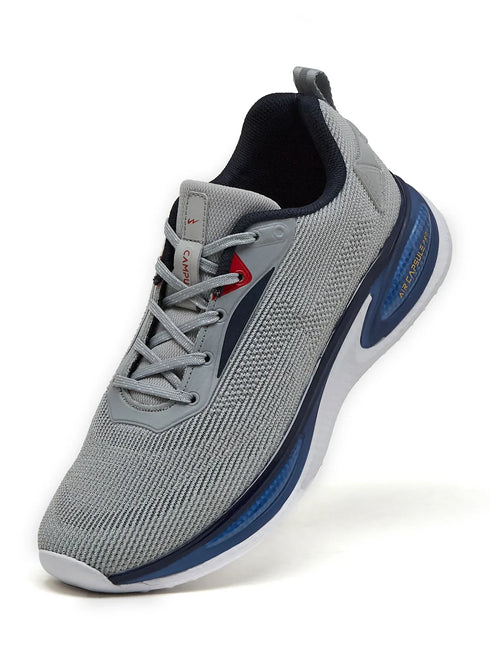 PREXTON Grey Men's Running Shoes