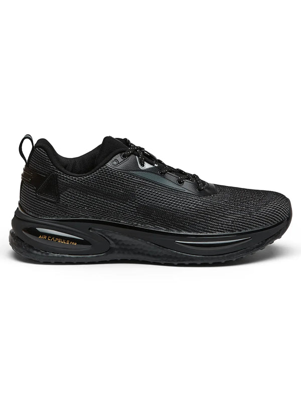 PREXTON Black Men's Running Shoes
