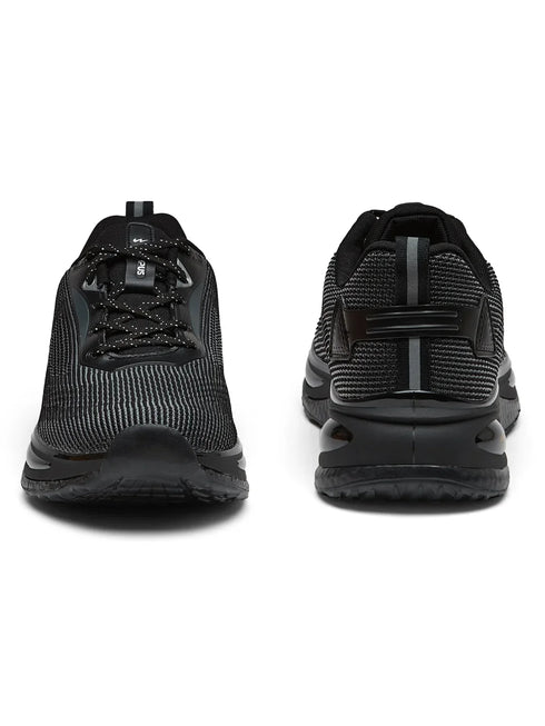 PREXTON Black Men's Running Shoes
