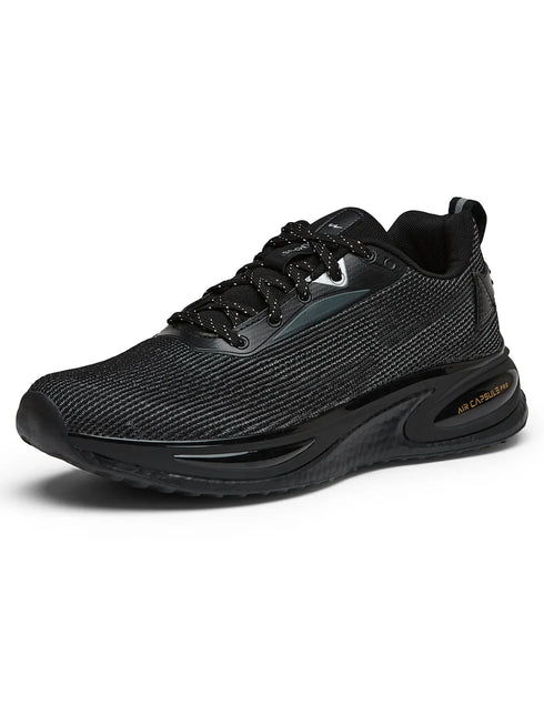 PREXTON Black Men's Running Shoes