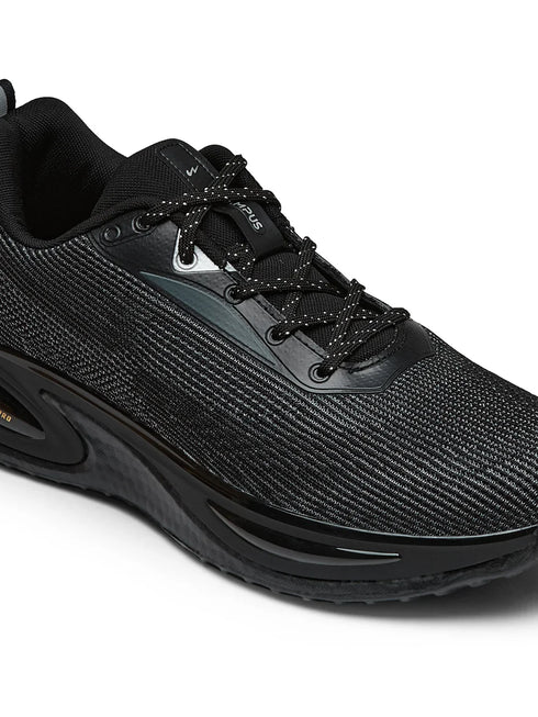 PREXTON Black Men's Running Shoes