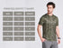 Men's Olive Printed Round Neck T-Shirt