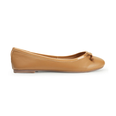 Women's Round Toe Bow Detail Ballerinas