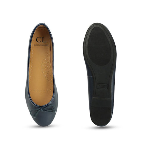 Women's Round Toe Bow Detail Ballerinas