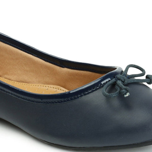 Women's Round Toe Bow Detail Ballerinas