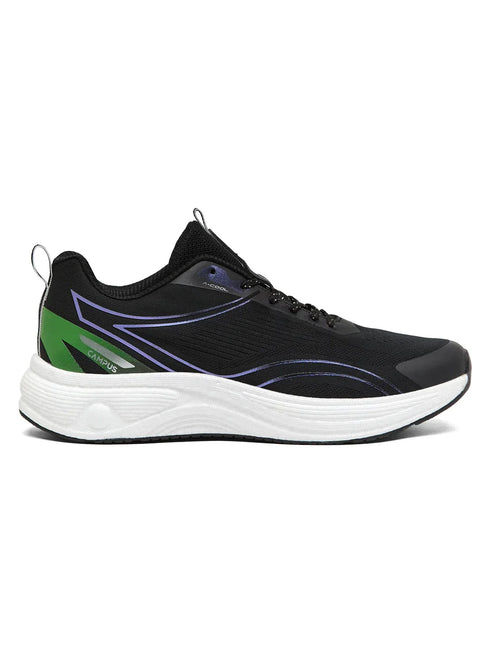 PUMPED Black Men's Running Shoes