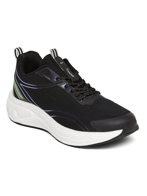PUMPED Black Men's Running Shoes