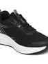 PUMPED Black Men's Running Shoes