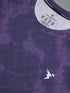 Men Abstract Print Slim Fit Crew Neck T-shirt with TECHNO COOL+