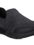 QUBA Black Men's Walking Shoes