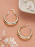 Anti-Tarnish Gold Plated Chic Chunky Hoop Earrings