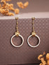 Anti-Tarnish 18k Tri Colored Gold Polish Knotted Drop Earrings
