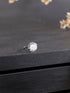 925 Sterling Silver Round AD Embellished Solitaire Shiny Nose Pin