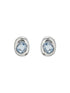 Shine with Elegance Blue Pendant & Earrings Set