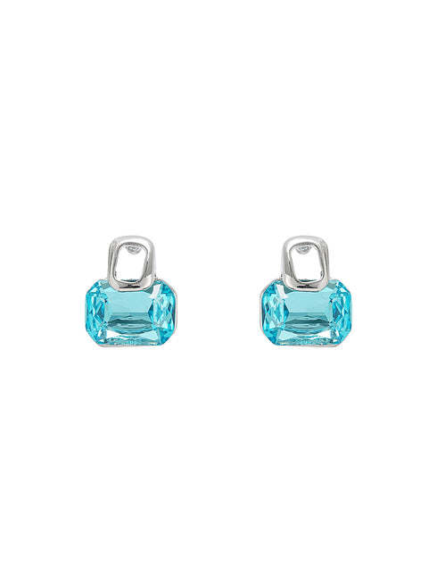 Trendy Rectangular Blue Pendant eye-catching design